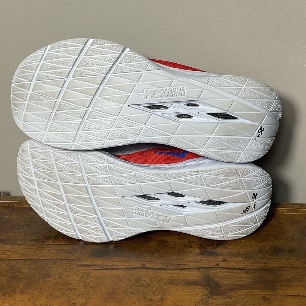 Hoka Women's Running Shoes - White and Red - Picture 7 of 11